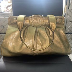 Antique Gold Coach Bag